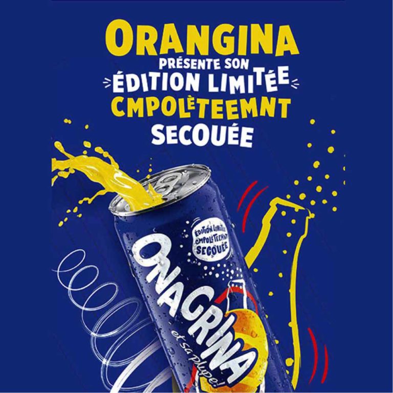 Orangina plus secoué que jamais • GIE La Boîte Boisson