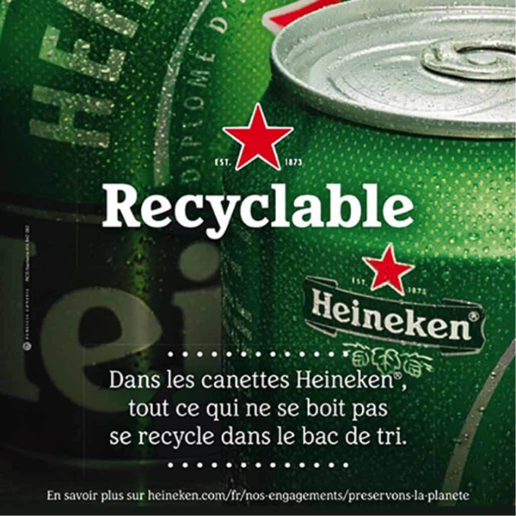 La boîte s’affiche recyclable avec Heineken • GIE La Boîte Boisson