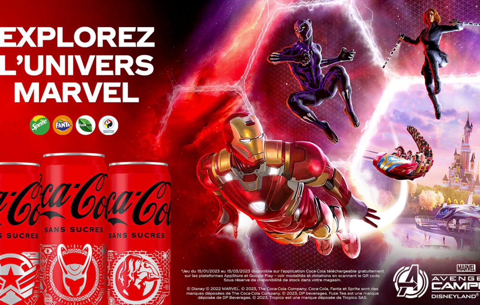 Série limitée CocaCola & MARVEL • GIE La Boîte Boisson